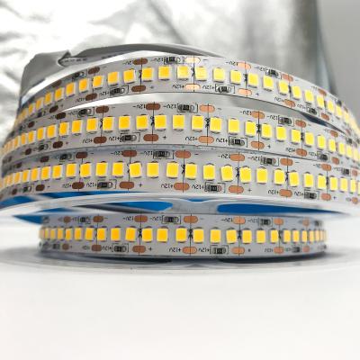 China Theme Park DC 12V IP20 SMD 2835 White White Strip Light 240leds / Warm Cold for sale