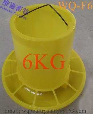 China 6kg plastic automatic poultry feeder for broiler and breeder, chicken waterer feeder for sale