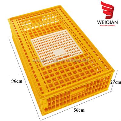 China Plastic Chicken Transport Crate 96*56*27cm Poultry Transport Cage for sale