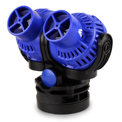 China FREESEA Viable Dual Power Head Circulating Water Pump Aquarium Wave Maker With Magnet Suction for sale