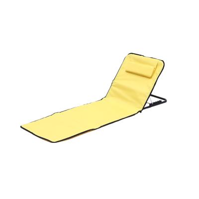 China Modern Fishing Chair Metal Outdoor Furniture Comfortable Easy Carry Portable Beach Mat With Backrest for sale