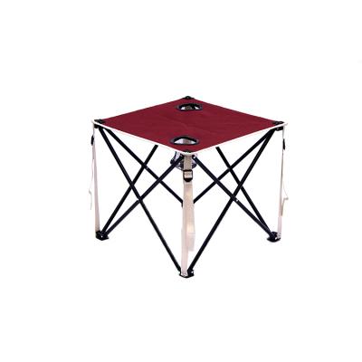 China Modern Outdoor Metal Frame Furniture Metal Camping Table Picnic Table Beach Lightweight Folding Table for sale