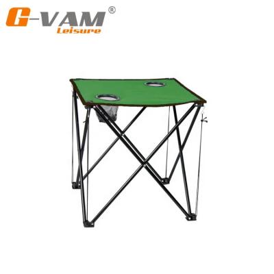 China Modern Outdoor Lightweight Portable Foldable Beach Camping Table With 2 Cup Holder for sale