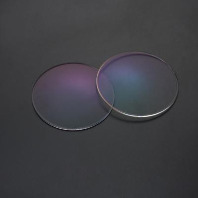 China Single Vision 75mm 1.59 Optical Glasses Single Transition PC Lenses for sale