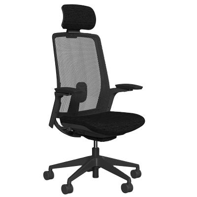 China Factory Wholesale (Height) Zonal Adjustable Lisung 10019 Mesh Task Work Chair Ergonomic High Back Wire Control for sale