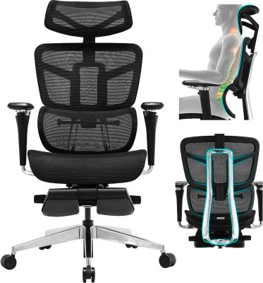 China Li&sung EVO 10026 Best Quality 5D High Back Ergonomic Set Mesh Chair (Height) Adjustable Aluminum Armrest Base for sale