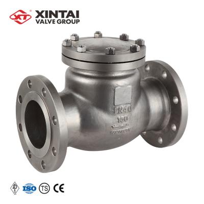 China XINTAI Gost DN150 201 Stainless Steel 40P API Certified Flange Swing One Way General Russian Standard Oil Air Gas Check Valve Water for sale