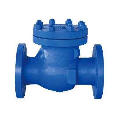 China General H44H-40P DN80 PN40 Made In China Carbon Cast Steel Flange DIN Manual Check Valve for sale