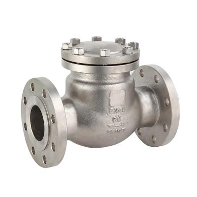 China Used In Piping Systems 40P DN80 Manual 3 Inch Cf8 Stainless Steel High Pressure Check Valve For Oil for sale