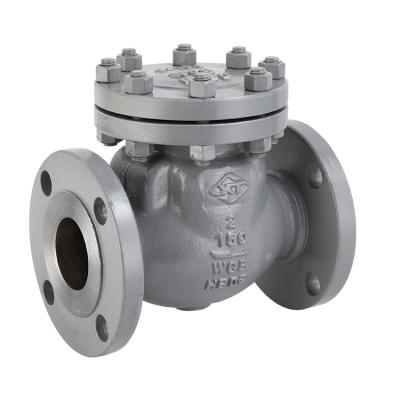 China Used in pipelines where the medium enters in one direction Used in Pipelines WCB 150LB 2 inch Hydraulic API Check Valve Cast Steel for sale