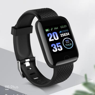 China 116 Plus Support Blood Oxygen Monitor Sport Pedometer Sleep Tracker Touch Screen Smart Bracelet Dropshipping for sale