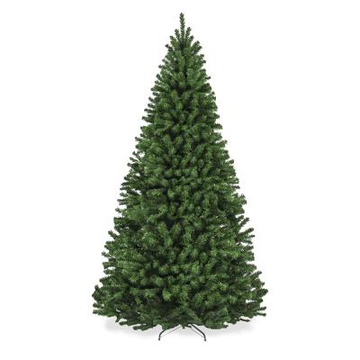 China Premium Spruce Holiday Party Artificial Christmas Tree Home Decoration Outdoor 9ft Cheap Environmental Friendly Lighting With Branch Tips for sale