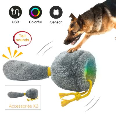 China Tail Viable Electronic Dog Toy Intelligent Induction Start And LED Light Color Changing Multimode Selection For Dogs for sale