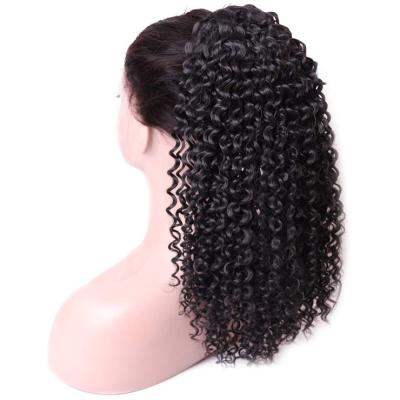 China Hd Indian 100% Raw Curly Curly Virgin Hair Decoration Wig Full Lace Headband Wig Pre Plucked Lace Frontal Wig For Black Women for sale