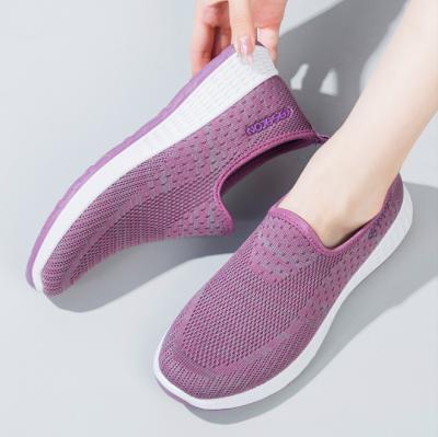 China Fashion Trend Women Lightweight Cheap Girl's Breathable Sneakers Loafers Slip On Walking Shoes Girls for sale