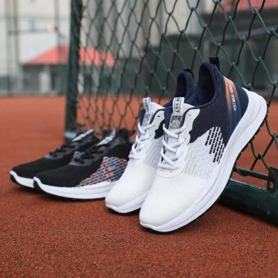 China Wholesale fashion trend jacquard breathable upper non-slip men's customized sports running shoes youth fashion fashion sneakers for sale