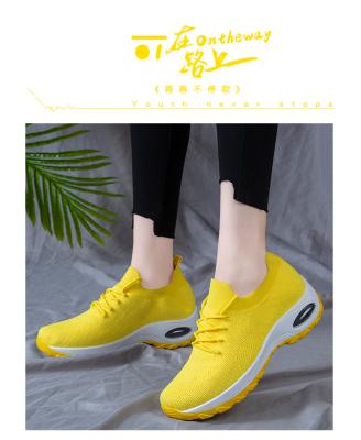 China Fashion trend plus size unique women thick large size lady increasing daily sports shoes shape to sneakers trainers loafers for sale