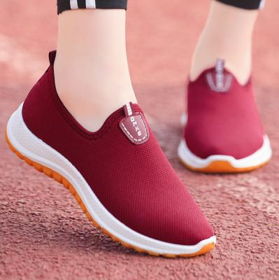 China Cheap Fashion Trend Goods Women Rubber Sole Anti-skid Lady Shaping Casual Leisure Style Walking Loafers Sneaker Shoes Stocks for sale