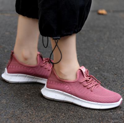 China Cheap autumn lady women mesh fashion trend jacquard sports anti-skid wholesale spring upper running stock casual shoes sneakers for sale