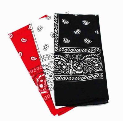 China Wholesale 100% European and American Style Bandana Cotton Paisley Bandana Bicycle Headscarf Sports Headwear for sale