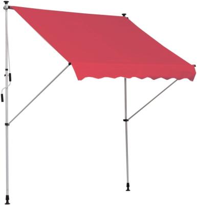 China Wholesale Expandable Patio Expandable Retractable Roof Garden Tent Factory Manual Factory Balcony Free Standing Aluminum Outdoor Space Max Red for sale