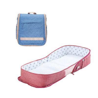 China Portable Polyester Fiber Baby Nest Co-sleep Crib Baby Sofa Cotton Cushion for sale