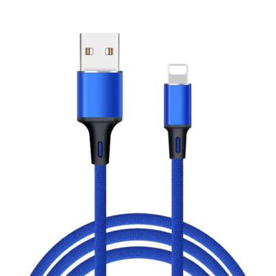 China Charging + Data Sending 1M 2.4A Heat Resistant Phone Accessories Charging Cable In Bedroom Sofa Office Car Charger For iPhone Cable for sale