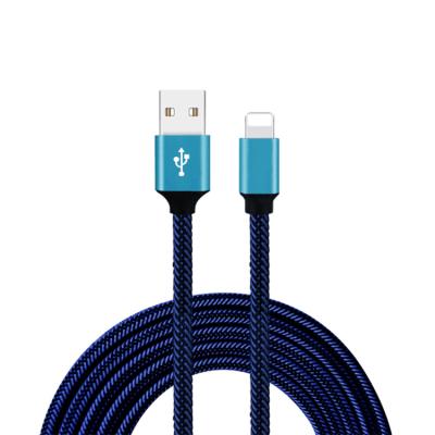 China Charging+Data Sending Cable Fast Charging Tangle Free Nylon Cord 2.4A 2M Charger For iPhone Cable Micro Braided USB Cable for sale