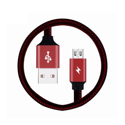 China 2.4A car charger connection 1M charging + data sending usb micro cable fabric micro usb charging cable braidedmicro usb cable for sale