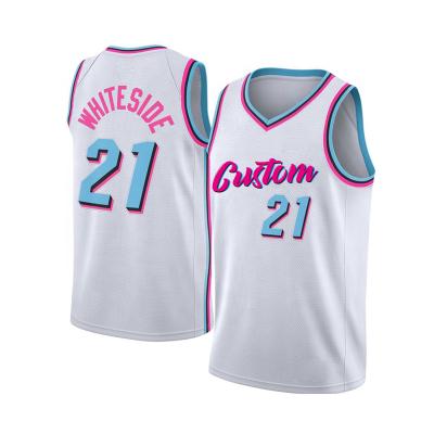 China Custom Sublimated Antibacterial Basketball Jersey Heat Design Basketball Uniform Tank Tops for sale