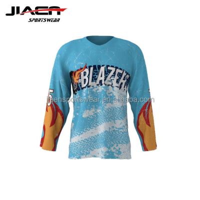 China Shirts & Wholesale Ice Hockey Jersey Tops Make Your Own 100% Dye Sublimation Hockey Jersey for sale