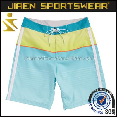 China Custom Mens 100% Polyester Plain Dyed Panel Anti-UV Shorts Swimming Trunks for sale