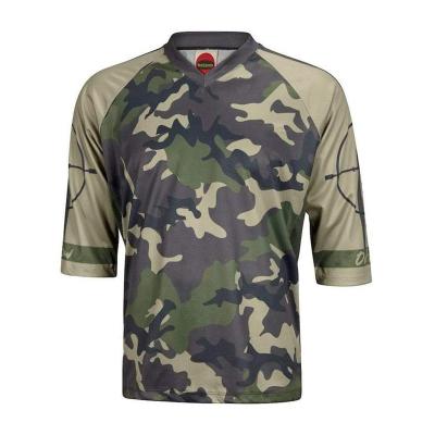 China Custom Wholesale Antibacterial Summer Camouflage 3/4 Pro Sleeve Tank Top Mountain Bicycle Cycling Clothing Racing Bike Clothes Bike Tank Tops for sale