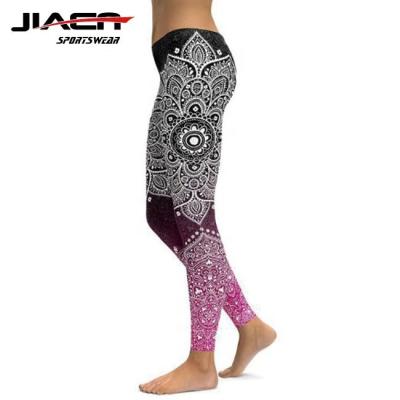 China Sublimation Fitness Wear Antibacterial Custom Workout Yoga Pants Gaiters for sale