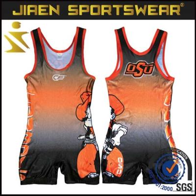 China Get Your Apparel Design Custom Professional Wrestling Singlets For Men's College Mexico Wrestling Singlet WS16010221 for sale