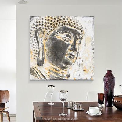 China Height 80cm 3D Wall Art Buddha Head Painting Buddha Art Decor High Quality Big for sale