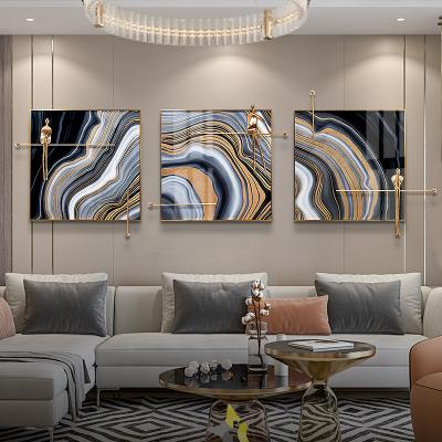 China Relife Handmade 2020 New 3 Pieces Luxury Abstract 3d Resin Painting 100% Designer Handmade Wall Art Decor for sale