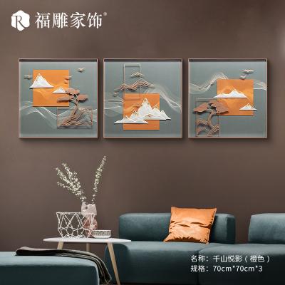 China Modern Resin Art Handmade Heavy Textured Abstract Modern Home Decor Decoration for sale