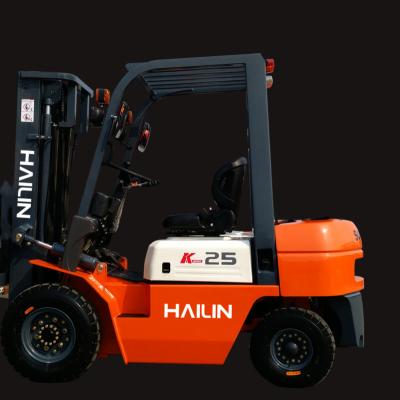 China Hotels China Supplier 2.5 Ton Fork Lifts Stacker Forklifts Diesel Trolley for sale