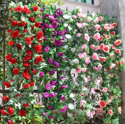 China Artificial Hanging Garland 230cm The CLASSIC Wedding Silk Flower Rose Flower Wisteria Vine Rattan for Wedding Party Garden Decoration for sale