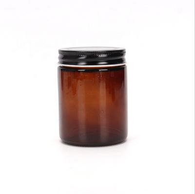 China Empty Glass Amber Mason Jars Bulk Canned Food The Sauce Bottles 150ml 200ml 250ml 300ml for sale