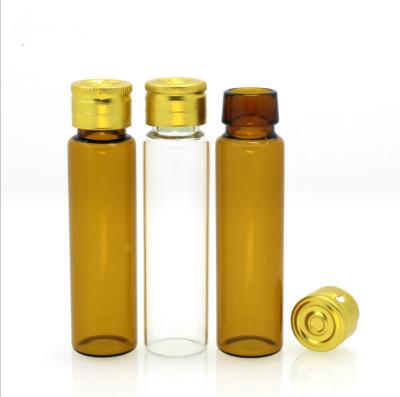 China Wholesale 10ml Personal Care Glass 1/3 oz 10cc Empty Clear Amber Oral Liquid Bottle With Tear Off Cap Syrup Bottle for sale