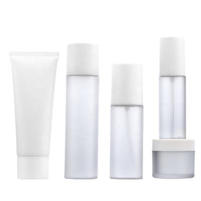 China Stock Type Cosmetic Plastic Bottles 30g 50g 100ml 120ml 150ml Full Set Small MOQ for sale