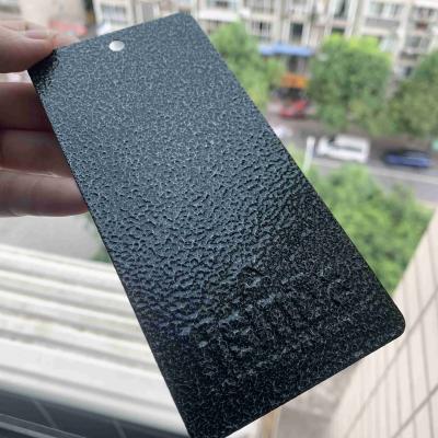 China Silver Black Powder Coating Electrostatic Spray Hammer Texture Powder Coating for sale