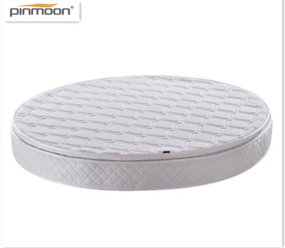 China Eco-friendly Modern King Size Round Beds Spring Coil Pocket Bed Popular Hotel Style Mattress for sale