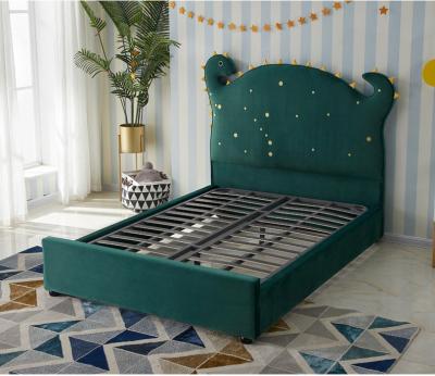 China Durable Fabric Upholstered Beds Double Bed Designs Beds For Kids Children for sale