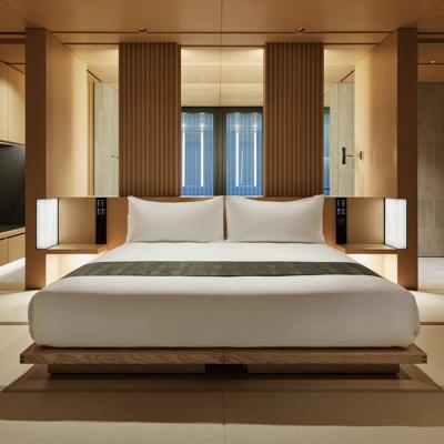 China Foshan Modern Factory Bedroom Furniture Set Luxury Star Style Modern Hotel Beds Designs Hotel for sale