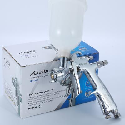 China High Quality Stainless Steel Cup 250ml Gravity SPRAY GUN AIR Spray Gun 1.0mm LVMP Auto Car Face Paint Auarita MP102 1.0 for sale