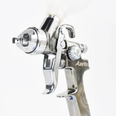 China Model Auarita K-350 Adjustable Jet Enlarge Spray Gun Hvlp 0.8mm Nozzle 250ml Wholesale For Chrome Liquid Jet A&B Double Nozzles Spray Gun jd2-s+ for sale