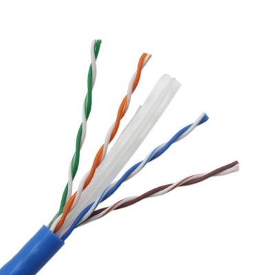 China Pure Copper CCA CCS Indoor and Outdoor CCC Internet Cable 4 Pair 23awg UTP Cat6 Lan Cable Wire Bare Network Cable Copper CCA for sale